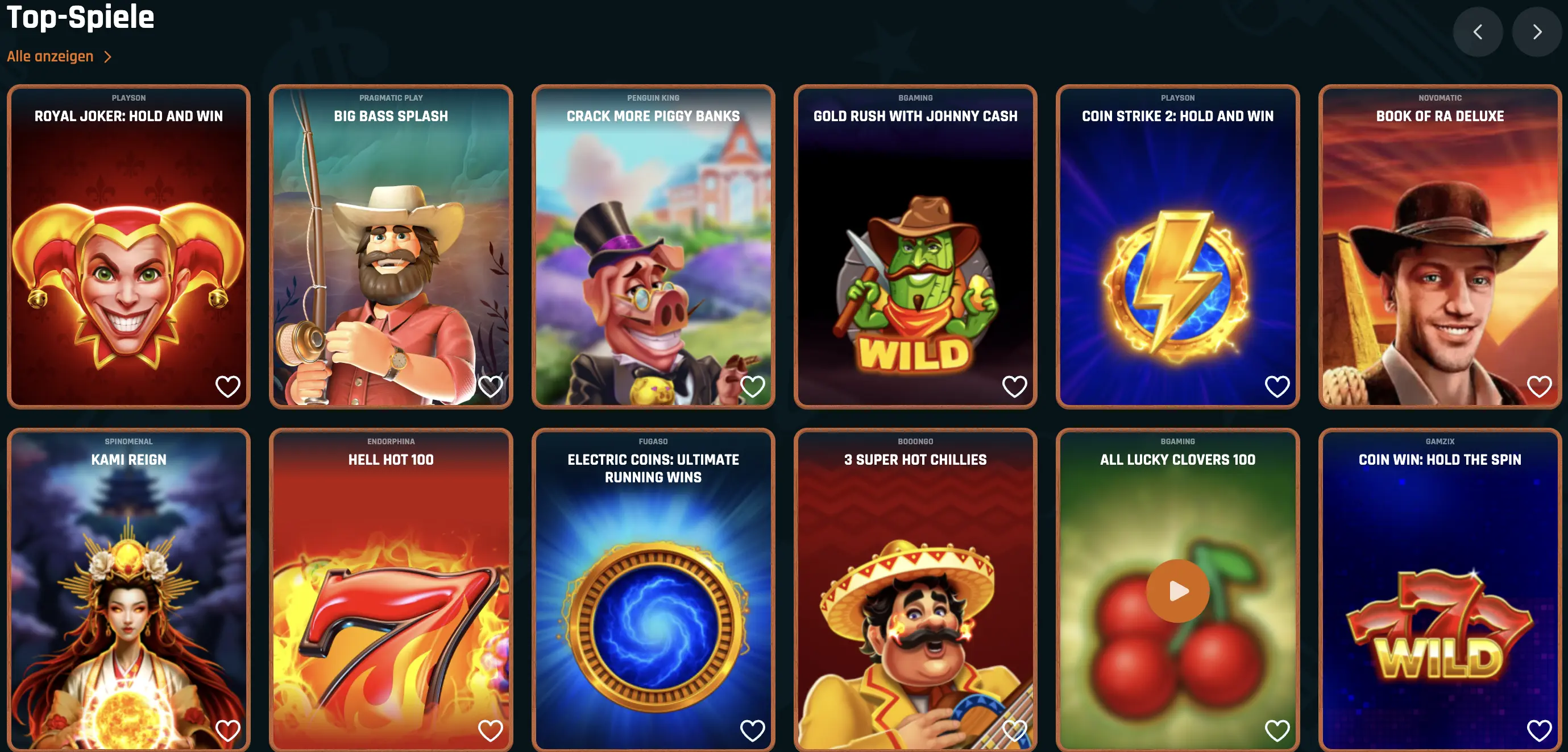 ringospin game selection